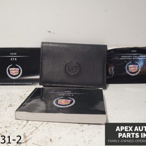 OEM 2003-2007 Cadillac CTS 3.6L OWNERS MANUAL LEATHER CASE