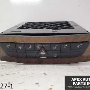 OEM 2003-2009 Mercedes E350 3.5L AMG Hazard Switch Control Panel Trim Assy