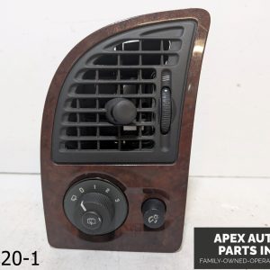 OEM 2005-2009 Saab 9-7x 4.2L Left Dash Vent W Wiper Dimmer Switch Bezel