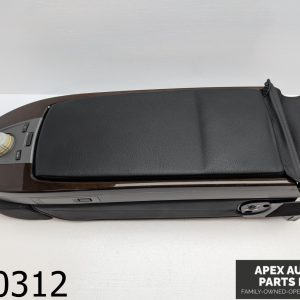 OEM 2005 BMW 745Li 4.4L Black Leather Rear Seat Center Armrest Power Switches