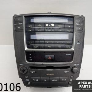 OEM 2006 Lexus IS350 3.5L Radio Receiver w/ Climate Control