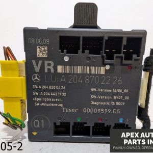 OEM 2008-2011 Mercedes C300 3.0L FRONT RIGHT PASSENGER SIDE DOOR CONTROL MODULE