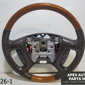 OEM 2008-2012 Buick Enclave 3.6L LEATHER WOODGRAIN STEERING WHEEL