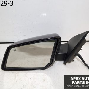 OEM 2008 GMC Acadia 3.6L Heated Driver Side Mirror With Turn Signal Black