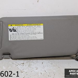 OEM 2009-2012 Toyota RAV4 2.4L Sun Visor Right Passenger Side Vinyl Mirror Gray