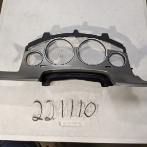 OEM 2009-2013 VOLKSWAGEN ROUTAN INSTRUMENT CLUSTER GAUGE BEZEL TRIM COVER GRAY