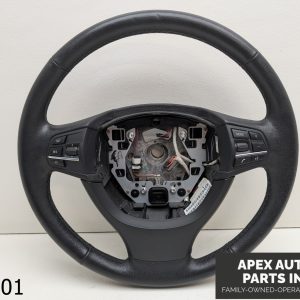 OEM 2011-2013 BMW 535i 3.0L BLACK LEATHER STEERING WHEEL