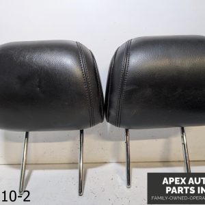 OEM 2011-2015 Ford Explorer FRONT Headrest Set Pair Left Right Black Leather