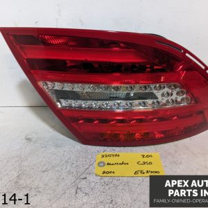OEM 2012-2014 Mercedes C250 3.0L Tail Light Lamp Assembly Left Driver Side LH
