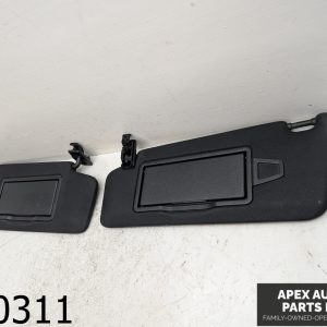 OEM 2012 Mercedes C300 3.0L Sunvisor Sun Visor Set Pair LH RH Black