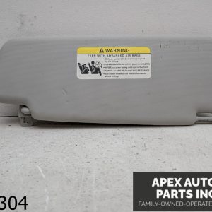 OEM 2012 Volkswagen Passat 2.5L Driver Left Side Sun Visor Gray