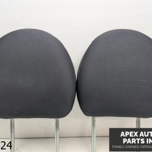 OEM 2014-2015 Mitsubishi Mirage 1.2L Headrest Set Pair Both Black Fabric Cloth