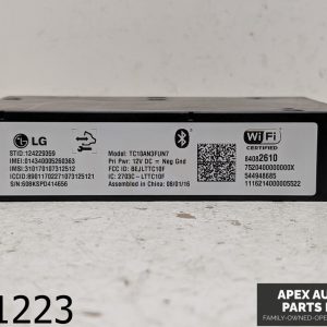 OEM 2017 Chevrolet Cruze 1.4L WIRELESS COMMUNICATION COMPUTER CONTROL MODULE