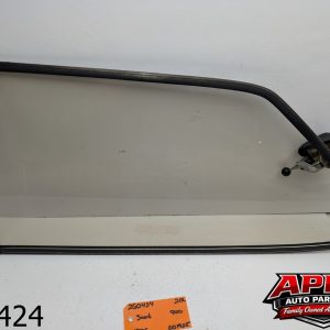 OEM 1985 Saab 900 Turbo 2.0L  left rear window door glass black trim