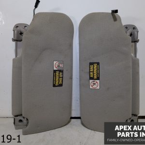 OEM 2000 Lincoln Continental 4.6L Sun Visor Sunvisor Set Left Right Grey