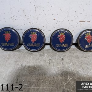 OEM 2001-2005 Saab 9-5 3.0L Center Caps Saab 5236294 Wheel Hubcaps