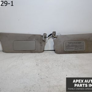 OEM 2001 Isuzu Rodeo 3.2L Driver & Passenger Side Sun Visor Pair Gray