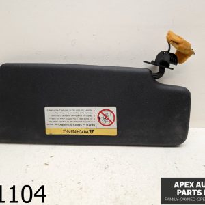 OEM 2001 Volkswagen Cabrio GLX 2.0L Sun Visor BLACK DRIVER SIDE LEFT