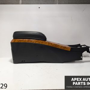 OEM 2002-2004 Infiniti I35 3.5L Center Console W Armrest Woodgrain Black