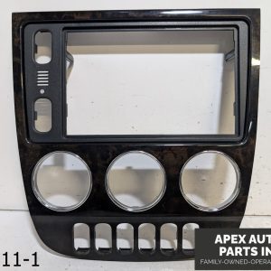 OEM 2002-2005 Mercedes ML500 5.0L Center Console Trim Radio Bezel Wood