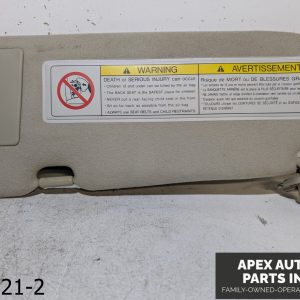 OEM 2003-2004 Infiniti G35 3.5L Passenger Right Sun Visor W Illumination