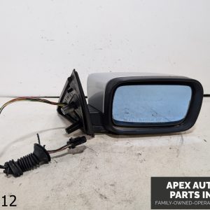 OEM 2003 BMW 530iA M54 Right Side View Door Mirror Gloss Black Gray