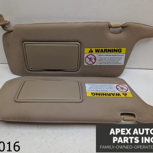 OEM 2004-2005 Honda Civic Hybrid Driver & Passenger Side Sun Visor Set Pair Gray