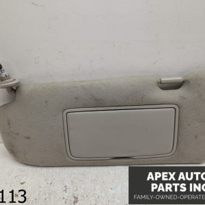 OEM 2005 Infiniti G35 3.5L LH Driver Side Sun Visor w/Mirror Lights Gray