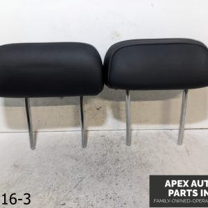 OEM 2007-2010 BMW X3 3.0L Rear Seat Right Left 2nd Row Headrests Leather BLACK