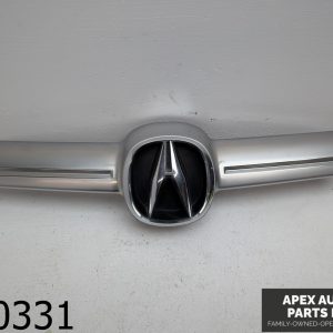 OEM 2007 Acura TL 3.2L Front Upper Silver Trim Grille Assy Emblem