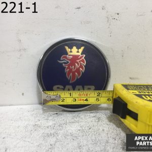 OEM 2007 Saab 9-3 Rear Trunk Chrome Blue Badge Round Sign Logo
