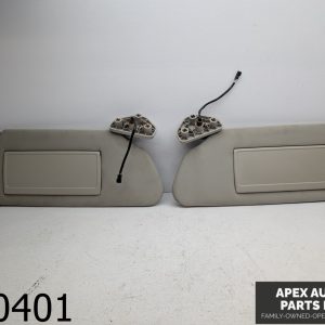 OEM 2008 Hummer H3 3.7L Sun Visors Pair Passenger Driver Pair GRAY