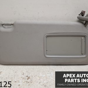 OEM 2008 Scion XD 1.8L Passenger Sun Visor Gray C01B25026