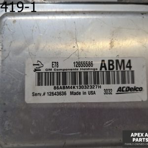 OEM 2013 Chevrolet Cruze 1.4L Engine Computer 6.0L ECM ECU