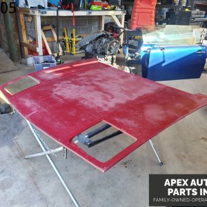 OEM Pontiac Fiero 1985 FRONT HOOD PANEL BONNET BRIGHT RED PAINT CODE 8774