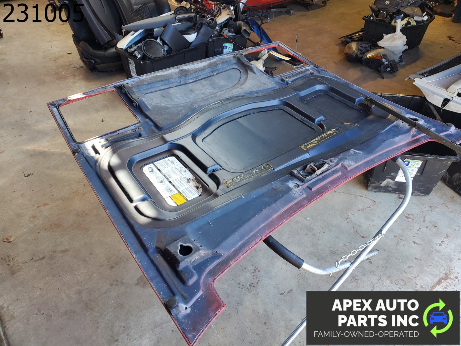 OEM Pontiac Fiero 1985 FRONT HOOD PANEL BONNET BRIGHT RED PAINT CODE 8774 - Image 8