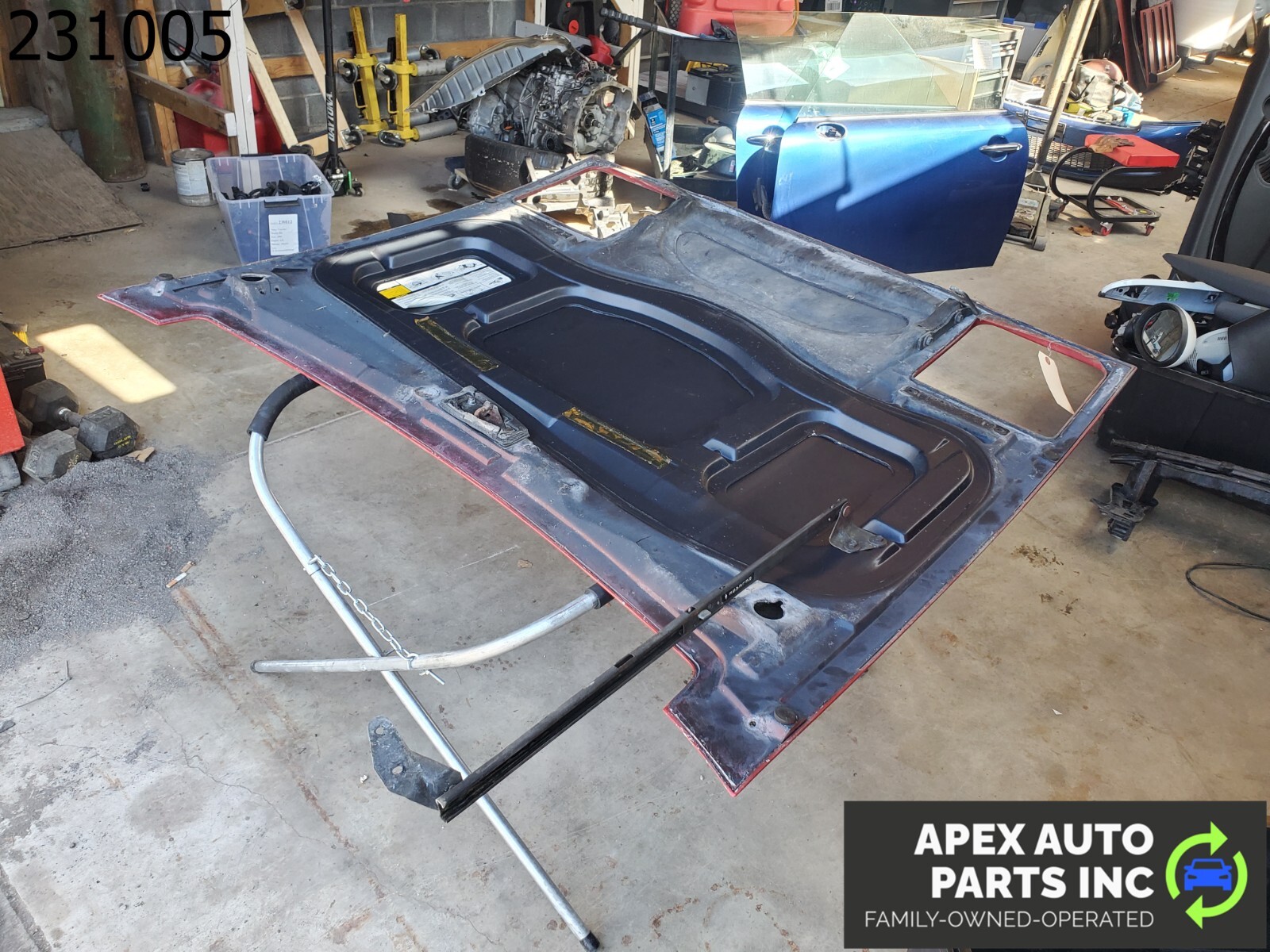 OEM Pontiac Fiero 1985 FRONT HOOD PANEL BONNET BRIGHT RED PAINT CODE 8774 - Image 9