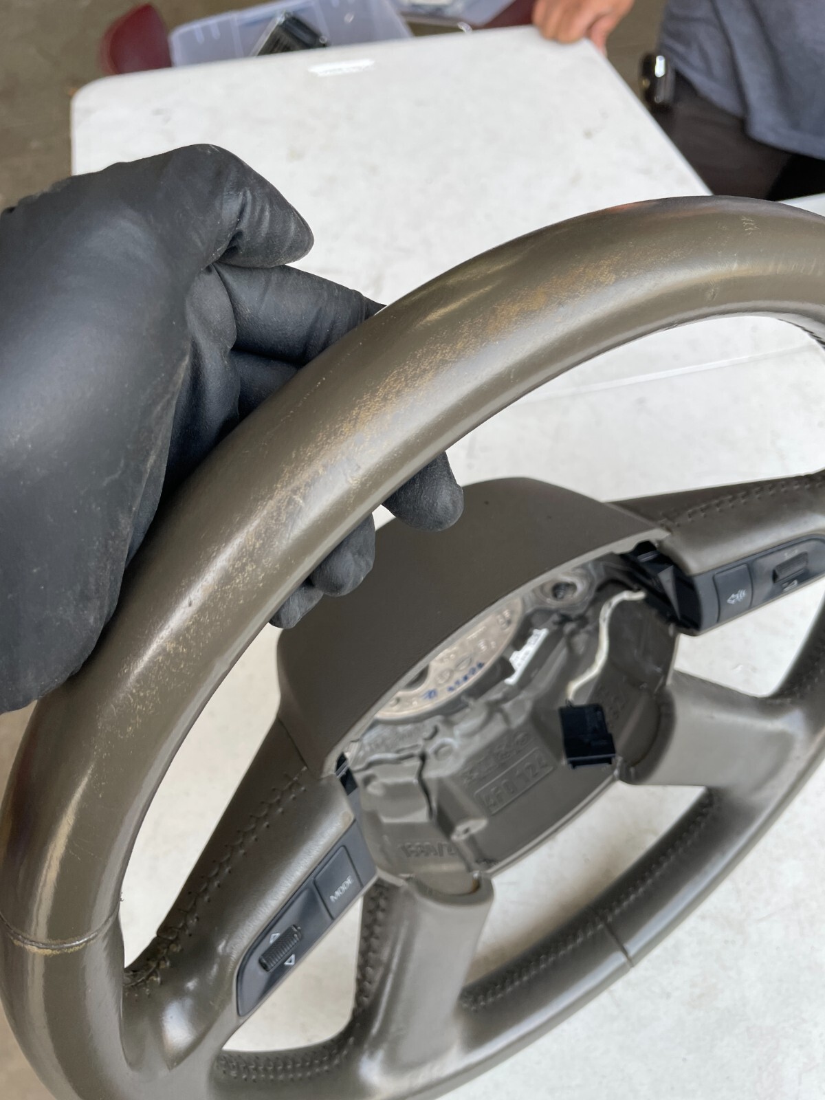 2005 2006 2007 2008 Fits Audi A6 Tan Steering Wheel 4-Spoke Oem 4F0419091AH - Image 5