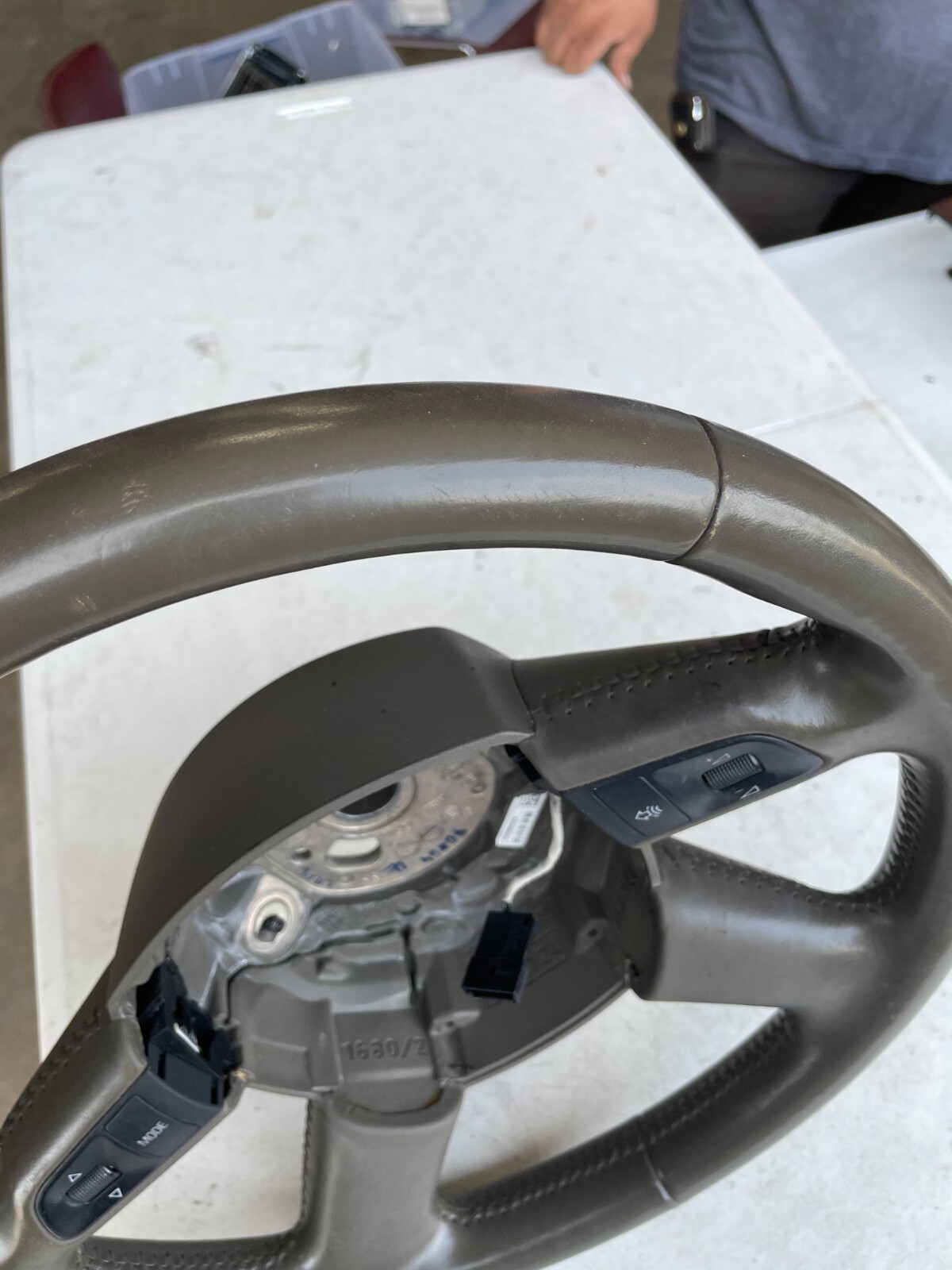 2005 2006 2007 2008 Fits Audi A6 Tan Steering Wheel 4-Spoke Oem 4F0419091AH - Image 6