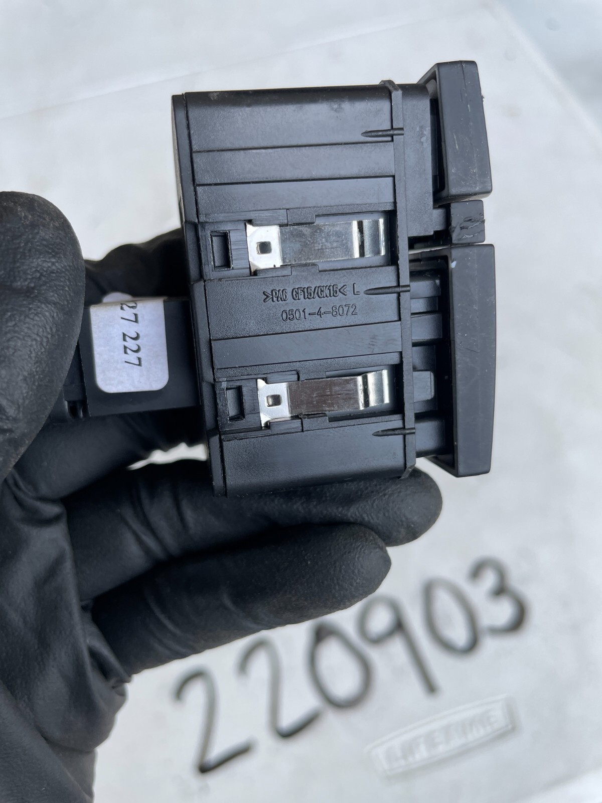 2007 - 2009 AUDI Q7 4L GLOVE BOX DISPLAY SCREEN LCD POWER SWITCH 4L1927227 OEM - Image 6