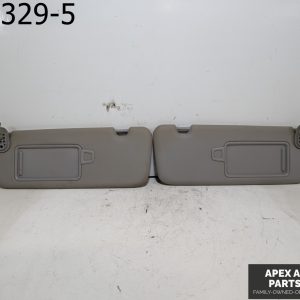 2017-2020 Hyundai Elantra Driver & Passenger Side Sun Visor Set Pair Gray Vinyl