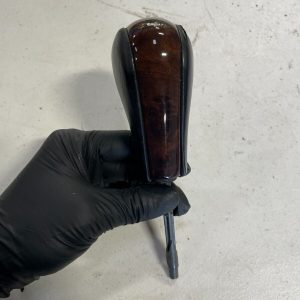 BMW X5 2000-2006 E53 DARK poplar wood Black leather AUTOMATIC shifter knob OEM
