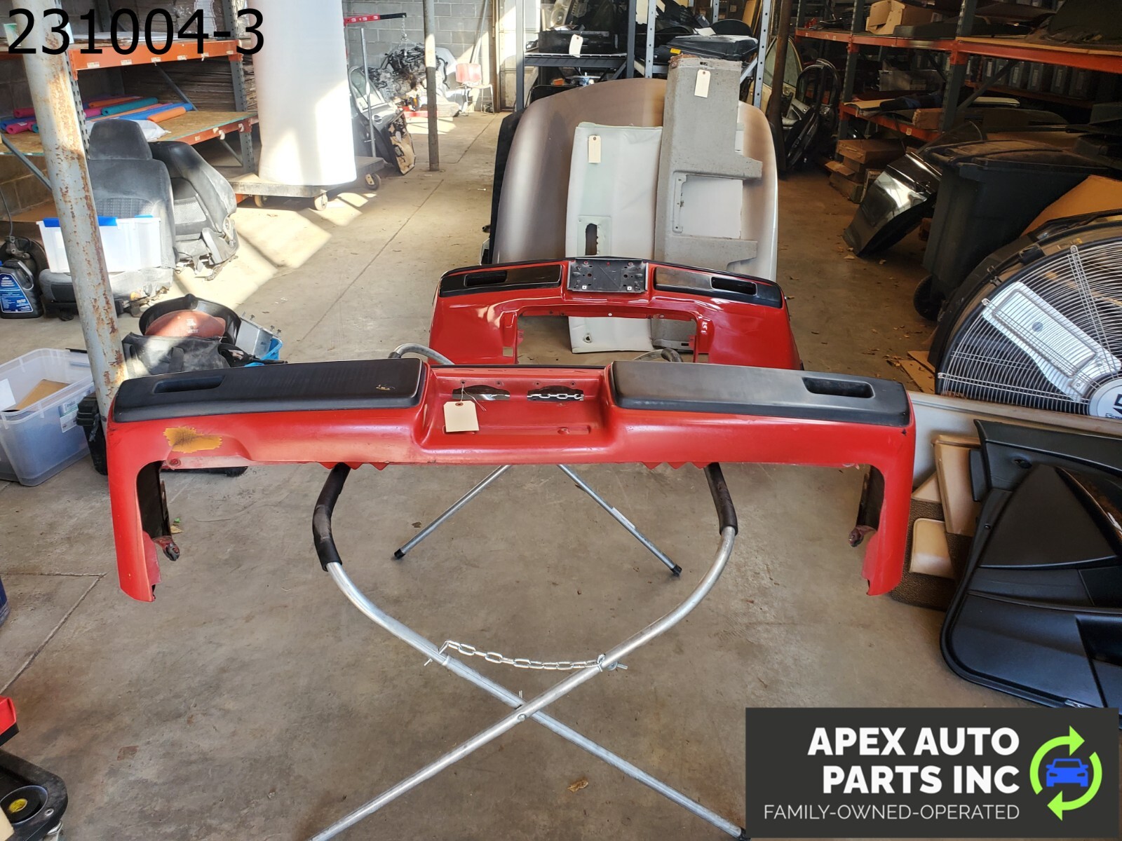 *LOCAL PICKUP* OEM 1984 Pontiac Fiero RED REAR COVER Bumper Assembly - Image 6