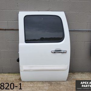 *NO SHIPPING* 2008 GMC Yukon 5.3L REAR DRIVER  LEFT DOOR WHITE PEARL