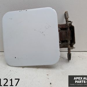 OEM 1984 Chevrolet Silverado fuel tank gas lid door flap white