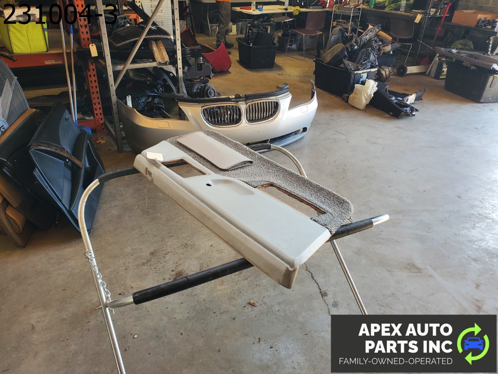 OEM 1984 Pontiac Fiero Left Interior Door Panel Power Window Gray - Image 5