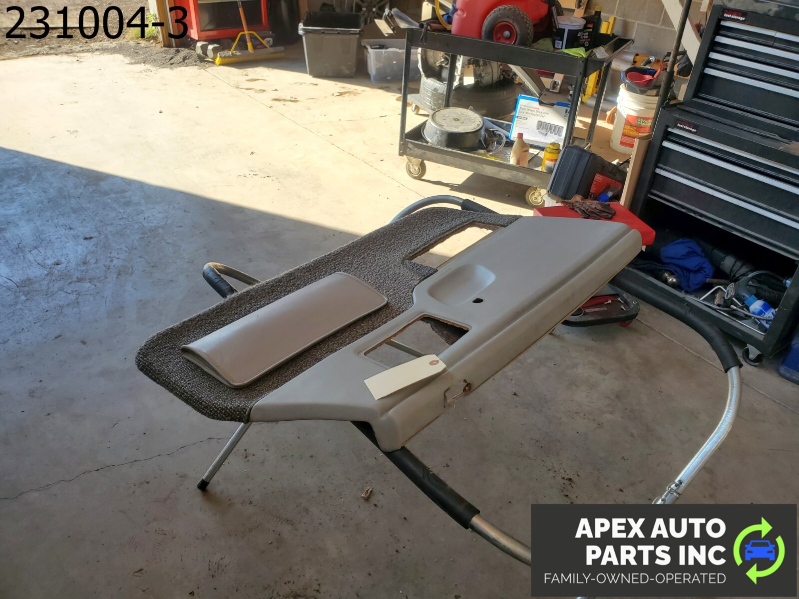 OEM 1984 Pontiac Fiero Left Interior Door Panel Power Window Gray - Image 7