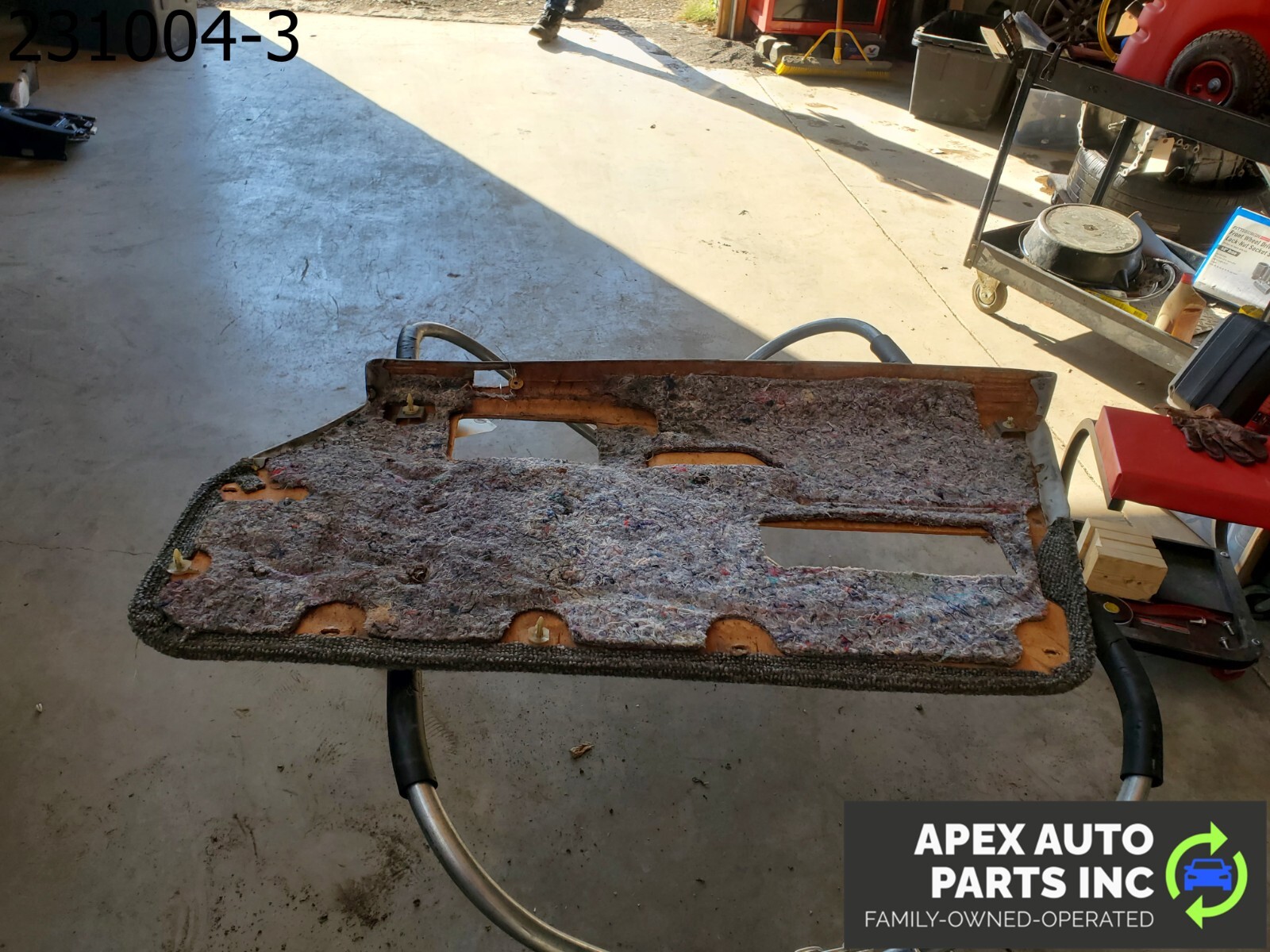 OEM 1984 Pontiac Fiero Left Interior Door Panel Power Window Gray - Image 9