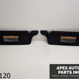 OEM 1994 Ford Mustang 3.8L Driver Passenger Side Sun Visor Set Pair Black Cloth