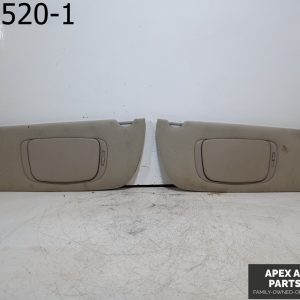 OEM 2002 Jeep Grand Cherokee 4L Driver & Passenger Side Sun Visor Pair Set GRAY